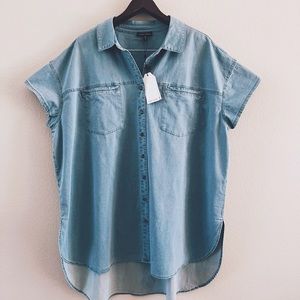 Universal Standard Chambray Hi Lo Tunic
